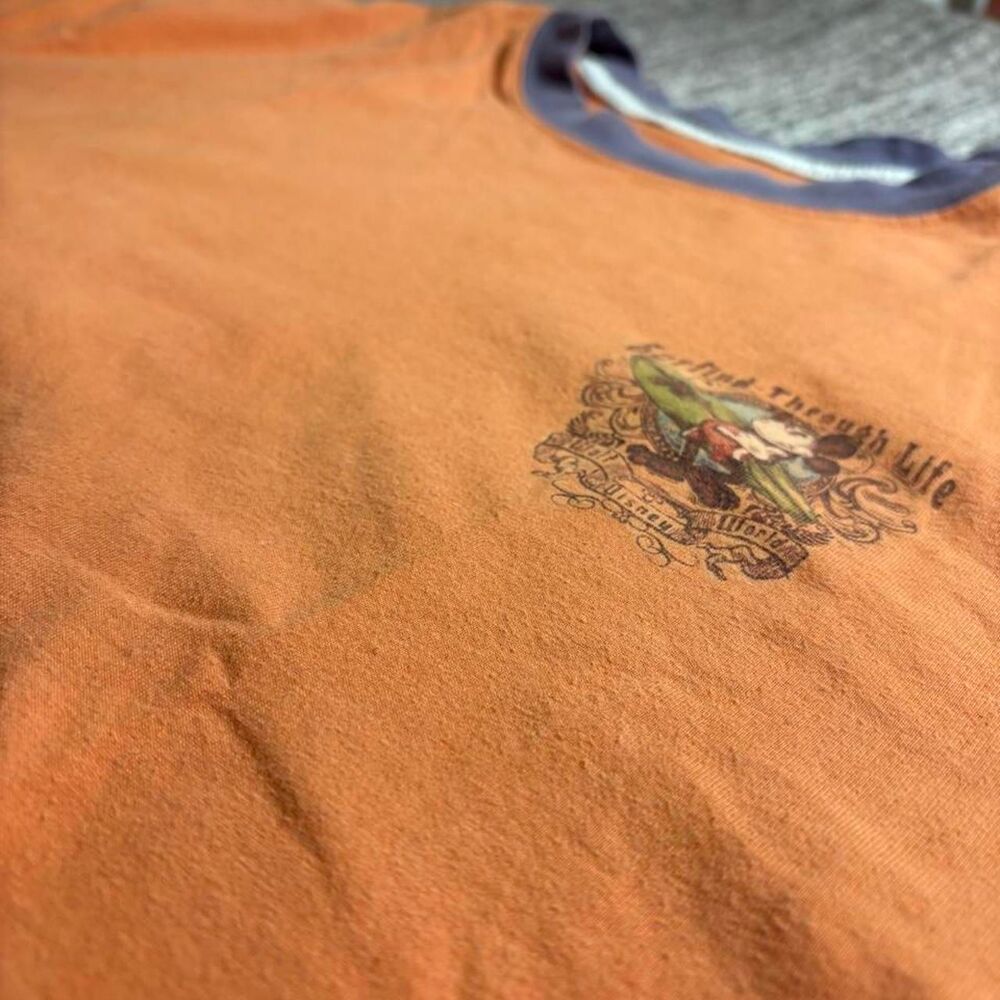 Disney Men's Orange T-shirt